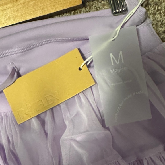 NWT | POPFLEX Tiered Lavender Mini Skirt | Size M - Picture 3 of 4
